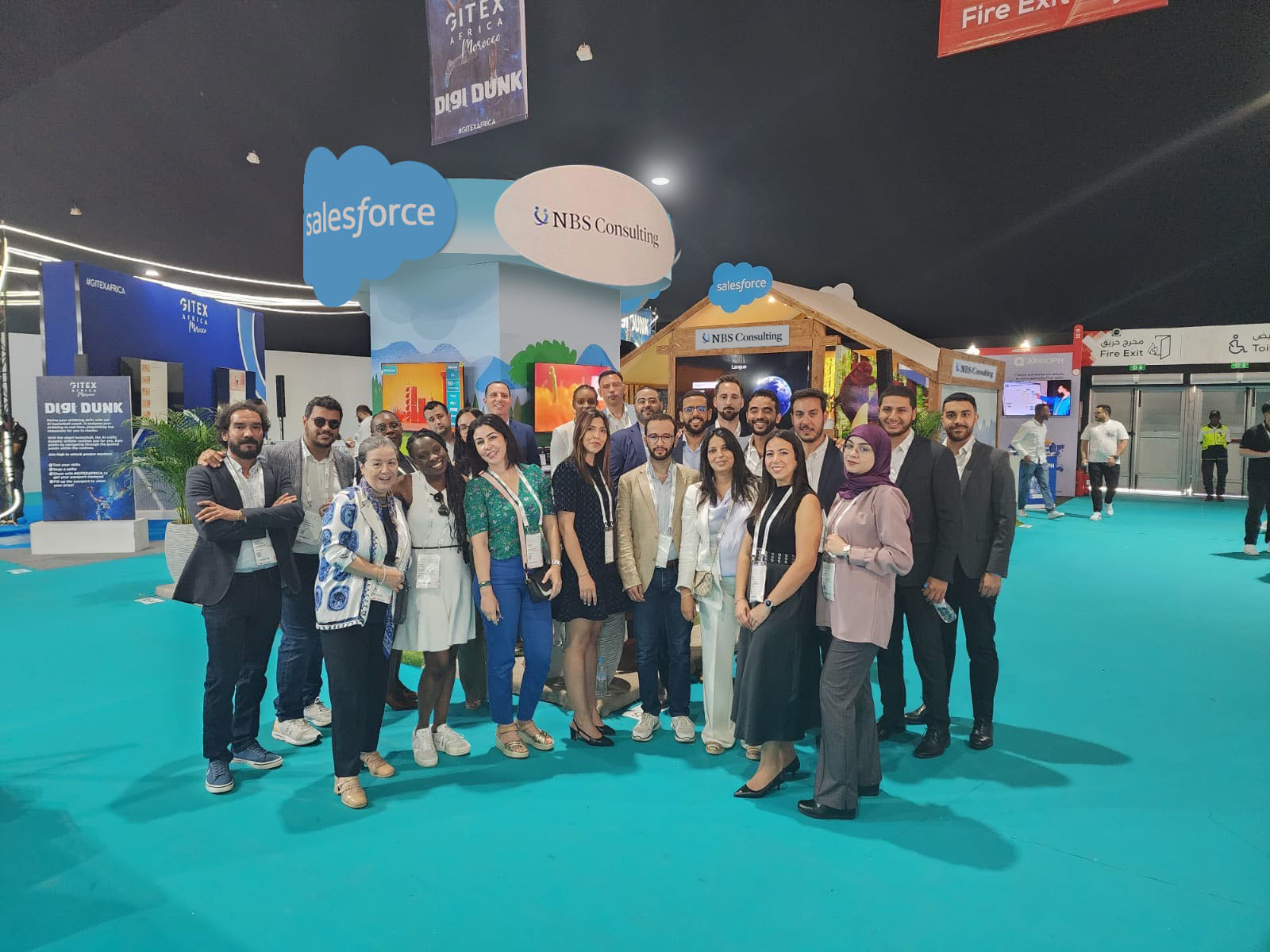 Salesforce and NBS Consulting Teams at Gitex Africa 2024